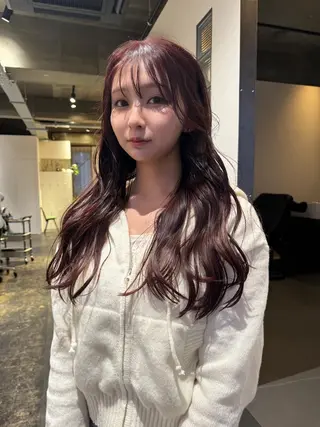 ロング カラー 中尾 未来のヘアスタイル