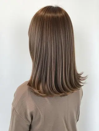 ロング MOLLASALON 浅香山店所属・髪質改善カラー 縮毛矯正🤍辻桃加のヘアスタイル