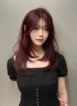 ロング カラー 堤 翔平のヘアスタイル