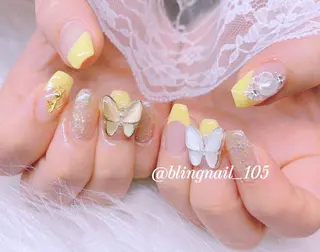 ネイル 23時まで❤︎韓国、 ワンホンネイルのネイルデザイン