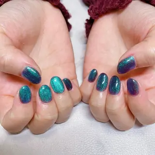 ネイル Chiara チップ長さ出しのネイルデザイン