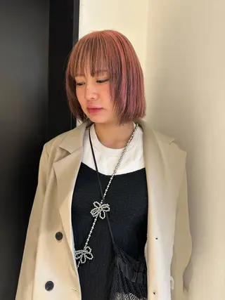 ショート カラー Maria 梅田/デザインカラーのヘアスタイル