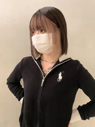 ミディアム カラー 心斎橋/ブリーチ minamiのヘアスタイル