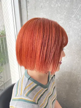 ミディアム カラー メンズモテパーマ💙 fuwaのヘアスタイル