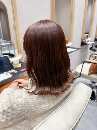 セミロング カラー 越後 遥/ 透明感カラー🪞🤍のヘアスタイル