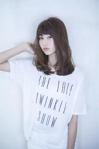 ミディアム カラー パーマ 高濃度水素/髪質改善 /柳原大輝のヘアスタイル