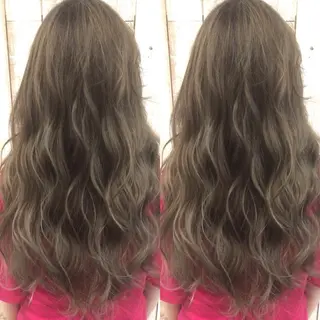 セミロング カラー 井上 一平のヘアスタイル