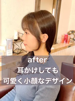 ミディアム 🌹ハッシュカット、 レイヤー韓国ヘア🌹のヘアスタイル