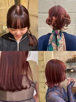 カラー ヘアアレンジ 髪質改善🤍ボブ🤍 ARC＋代官山/りこのヘアスタイル