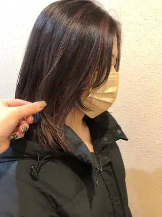 ミディアム カラー 🦩レイヤー|透明感 カラー🦩makoのヘアスタイル