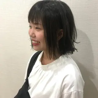 柔らかブラウン/顔周 りレイヤー♡ユウシのヘアスタイル