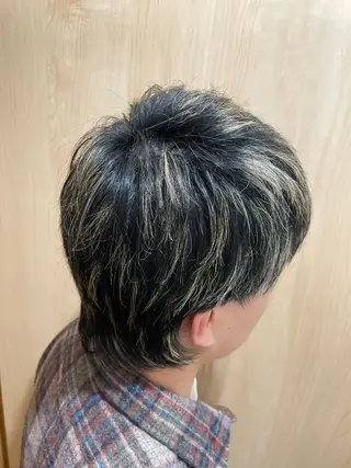 ショート カラー メンズ メンズ特化/メッシュ /パーマ/比嘉のヘアスタイル