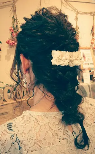 ヘアアレンジ セミロング ヘアセット/髪質改善 /カラー/TADOのヘアスタイル