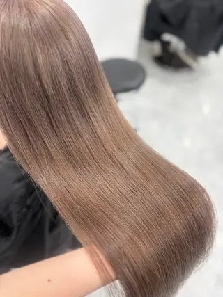 ロング まろっと艶感ブラウン ベージュ🤍まなかのヘアスタイル