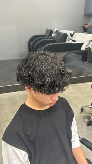 パーマ メンズ 藤平海音/fifth PARKのヘアスタイル