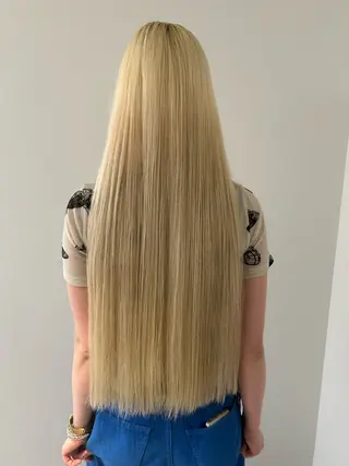 ロング カラー ケアパーマ/ケアブリ ーチdaisukeのヘアスタイル