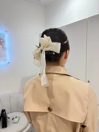 ショート ヘアアレンジ はるか/ヘアアレンジ ブリーチなしカラー♡のヘアスタイル