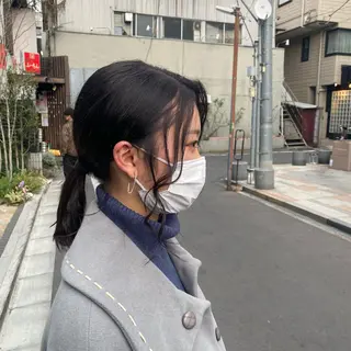 ミディアム カラー パーマ ヘアアレンジ メンズ 🍀髪質改善 ケアカラーrootsのヘアスタイル