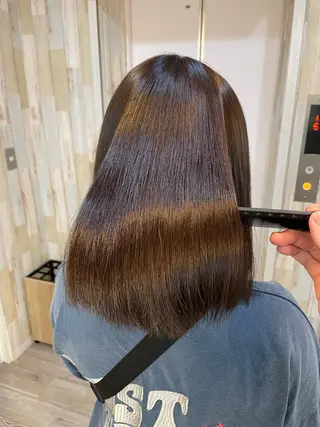 ミディアム カラー HIKARU副店長/ ✨️髪質改善のヘアスタイル