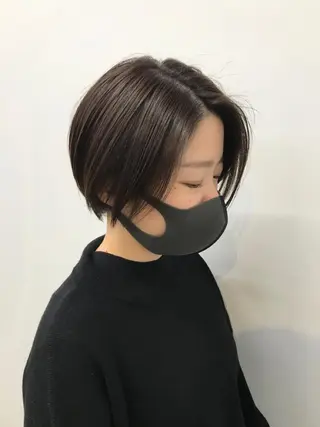 ショート カラー 【髪質改善カラー】 鈴木春樹/三軒茶屋のヘアスタイル