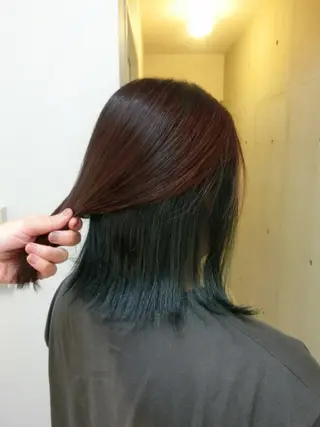 ミディアム カラー ma cherie 　naoのヘアスタイル