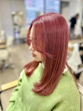 セミロング カラー ruen大分駅店所属・ruen大分駅店 /佐藤萌音のヘアスタイル