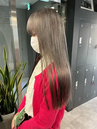 ロング カラー nishido ハイライト/海外ヘアのヘアスタイル