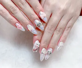 ネイル 長さだし/持込/ ins風ネイル/Umのネイルデザイン