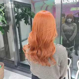 ロング カラー ヘアアレンジ YUZA grow HAIR 札幌所属・韓国ヘア指名率 No. 1小堀京介のヘアスタイル