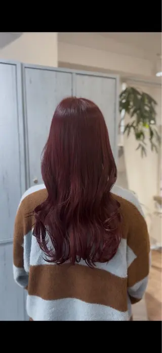 ロング ピンク・ラベンダー/ レイヤー/NANAのヘアスタイル