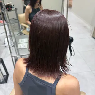 ミディアム カラー 韓国レイヤー｜ 透明感カラー｜ココナのヘアスタイル