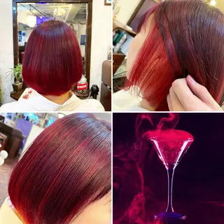 ショート カラー "PEPPU "所属・🌈推し色派手髪 ハイトーンShinのヘアスタイル