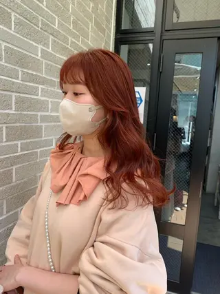 ロング カラー ヘアアレンジ kei/透明感カラー /ベージュ/インナーのヘアスタイル