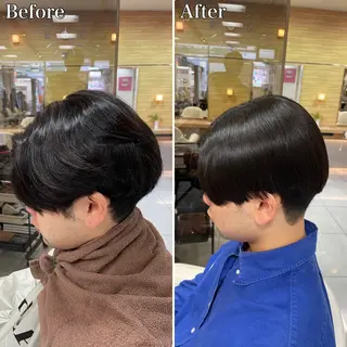 ミディアム パーマ メンズ 🔮メンズ縮毛矯正 毛流れパーマ💎竹永のヘアスタイル