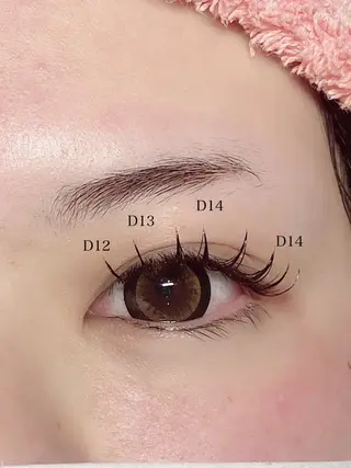 マツエク・マツパ Veil chihiroのマツエク・マツパデザイン