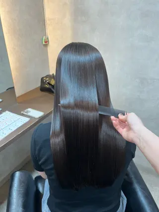 ロング リエンスクレア川田 髪質改善/ブリーチのヘアスタイル