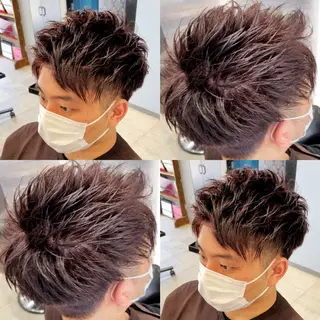 カラー メンズ メンズカット タノクラのヘアスタイル