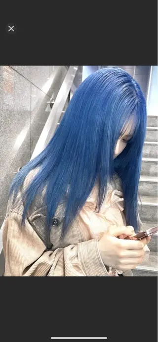 ロング カラー GATE.所属・シマヅ タイジのヘアスタイル