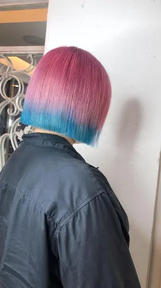 ミディアム カラー デザインカラー🎨 下北沢 / 磯部のヘアスタイル