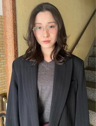 ミディアム ヘアアレンジ yu  /透明感 カラー/caseyのヘアスタイル