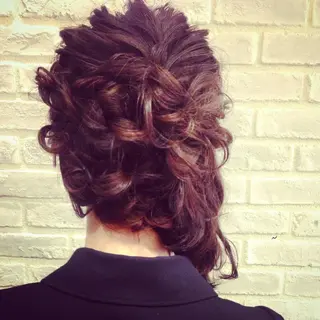 ミディアム セミロング ロング ヘアアレンジ la fith所属・rico_by ヘアとアイブロウのヘアスタイル