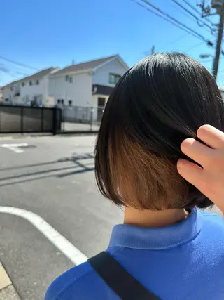 ショート カラー 🪼高評価🪼 💎柴崎の藤咲💎のヘアスタイル