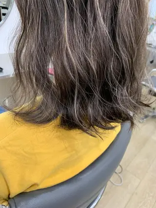 セミロング カラー Reb_keiji 👑小倉圭司のヘアスタイル