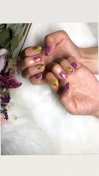 ネイル Amber21.所属・Nagahama Akariのネイルデザイン