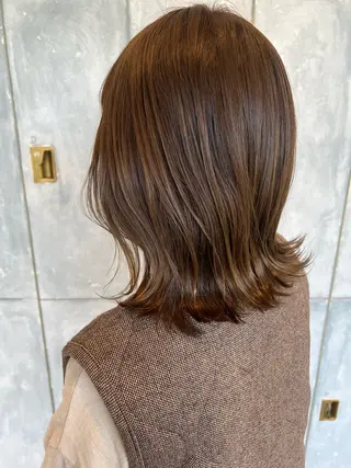 ミディアム カラー SALOWIN熊本 yuseiのヘアスタイル