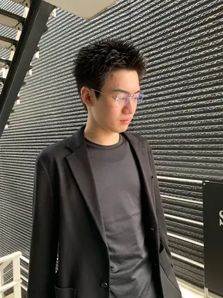 ショート メンズ 佐藤大翔🌐縮毛矯正 🌐メンズパーマのヘアスタイル