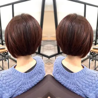 ショート カラー La fith hair chill 松山大街道店所属・不動令 認定カラーリストのヘアスタイル