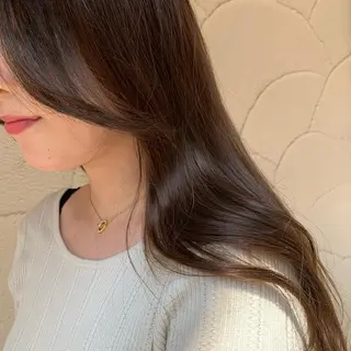 ロング カラー 韓国×巻ける髪質改善 💍maki💍のヘアスタイル