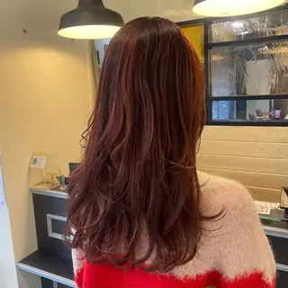 ロング カラー スナコザワ レナのヘアスタイル