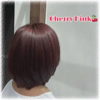 ミディアム カラー 岡本 絢香のヘアスタイル